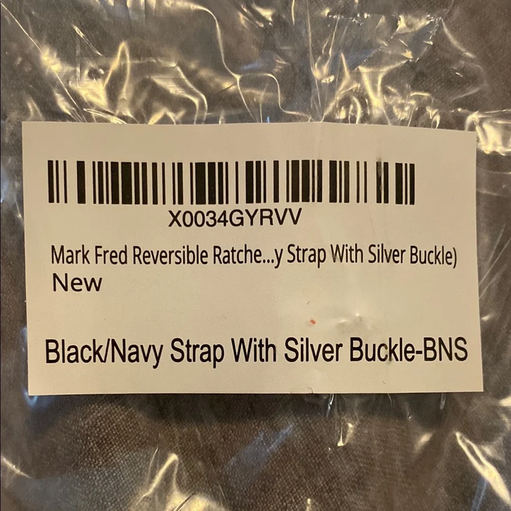 Men's Black/Navy Belt with Silver Buckle (Adjustable and Reversible) - Picture 7 of 9